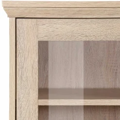 Online Wohnen Landhaus Optik Highboard mit 2 Glastüren - Rienva