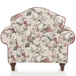 Hot Wohnen Landhaus Polstersessel mit Vintage Blumen Flair - Baonga