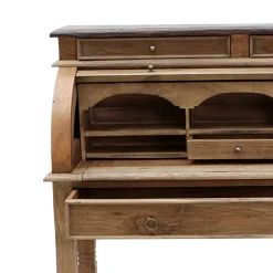 Best Wohnen Landhaus Schreibsekretär Mangato aus Teak Recyclingholz