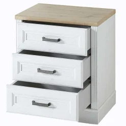Wohnen Landhaus Schreibtisch & Rollcontainer - Mehady (zweiteilig)