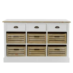 Outlet Wohnen Landhaus Sideboard Calavon mit Körben
