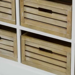 Outlet Wohnen Landhaus Sideboard Calavon mit Körben