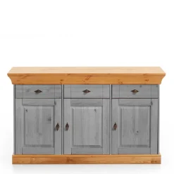Sale Wohnen Landhaus Sideboard Cempino in Grau