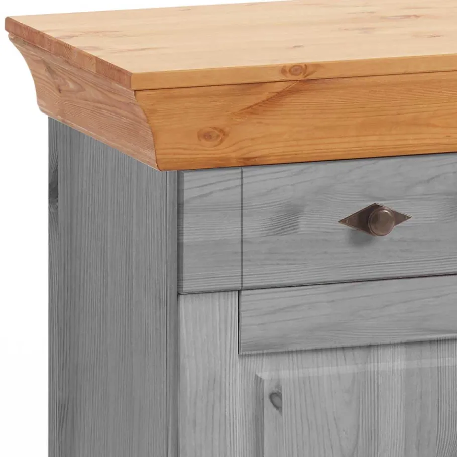 Sale Wohnen Landhaus Sideboard Cempino in Grau