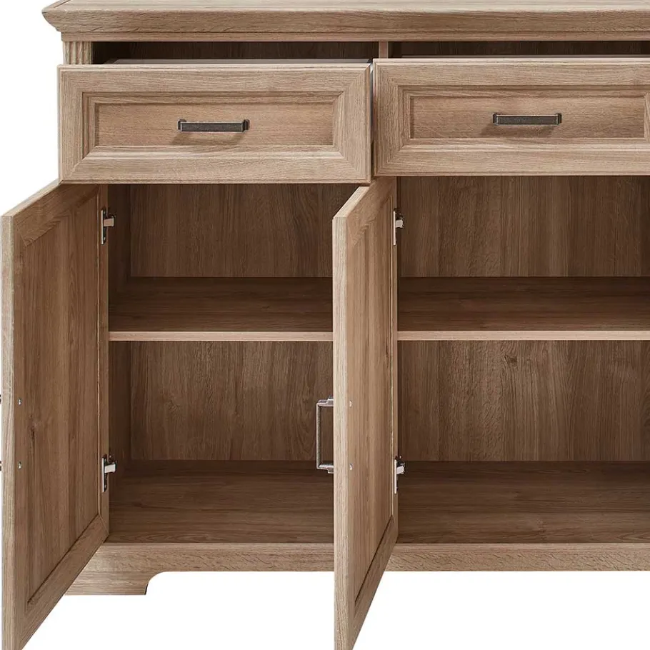 Discount Wohnen Landhaus Sideboard in Eiche Optik - Barack
