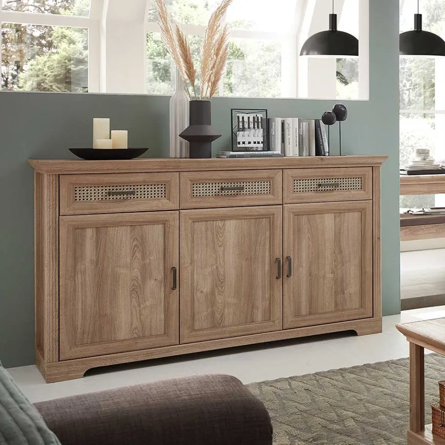 Discount Wohnen Landhaus Sideboard in Eiche Optik - Barack