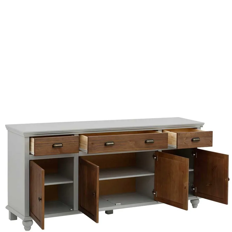 Sale Wohnen Landhaus Sideboard in Holz Braun - Veproma