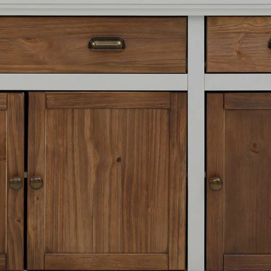 Sale Wohnen Landhaus Sideboard in Holz Braun - Veproma
