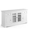 Outlet Wohnen Landhaus Sideboard in Weiß lackiert - Indico