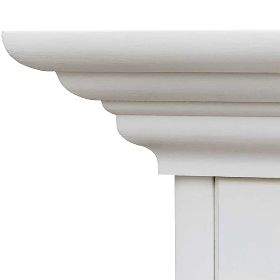 Outlet Wohnen Landhaus Sideboard in Weiß lackiert - Indico