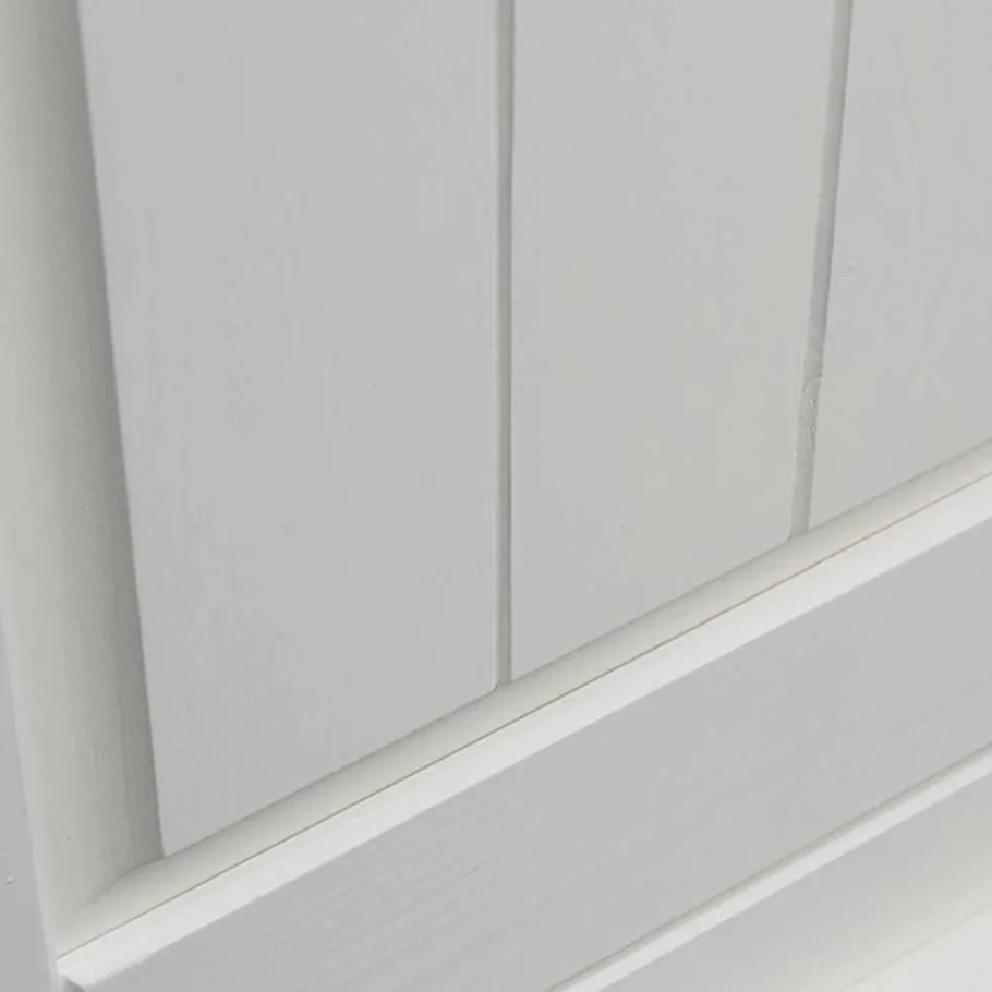 Outlet Wohnen Landhaus Sideboard in Weiß lackiert - Indico