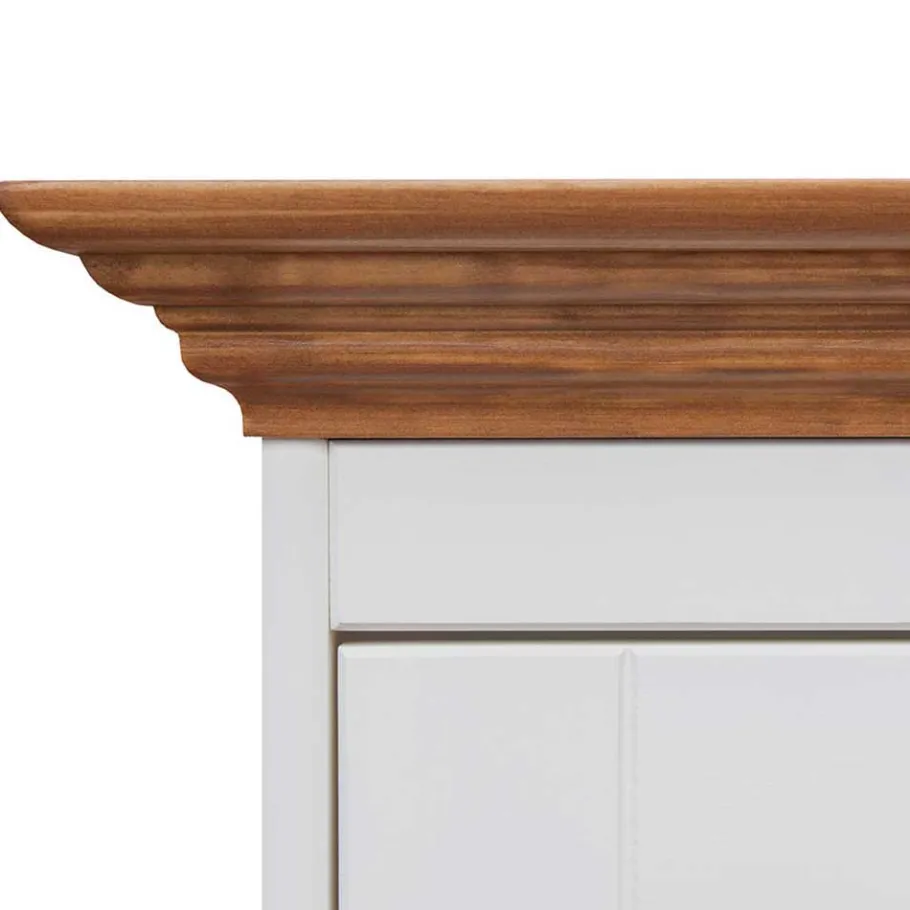 Wohnen Landhaus Sideboard mit Glaseinsätzen - Bordona