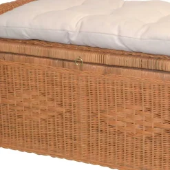 New Wohnen Landhaus Sitztruhe aus Rattan - Momiji
