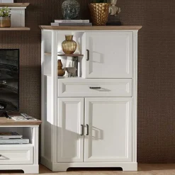 Outlet Wohnen Landhaus TV Bank & Highboard - Sinolita (zweiteilig)