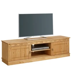 Online Wohnen Landhaus TV Lowboard aus Kiefer Massivholz - Goro