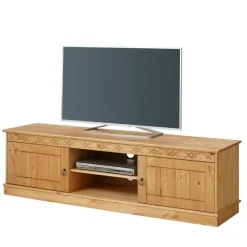 Online Wohnen Landhaus TV Lowboard aus Kiefer Massivholz - Goro