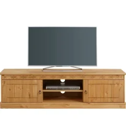 Online Wohnen Landhaus TV Lowboard aus Kiefer Massivholz - Goro