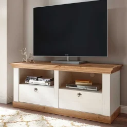 Discount Wohnen Landhaus Wohnkombination mit TV Board - Diatara (vierteilig)