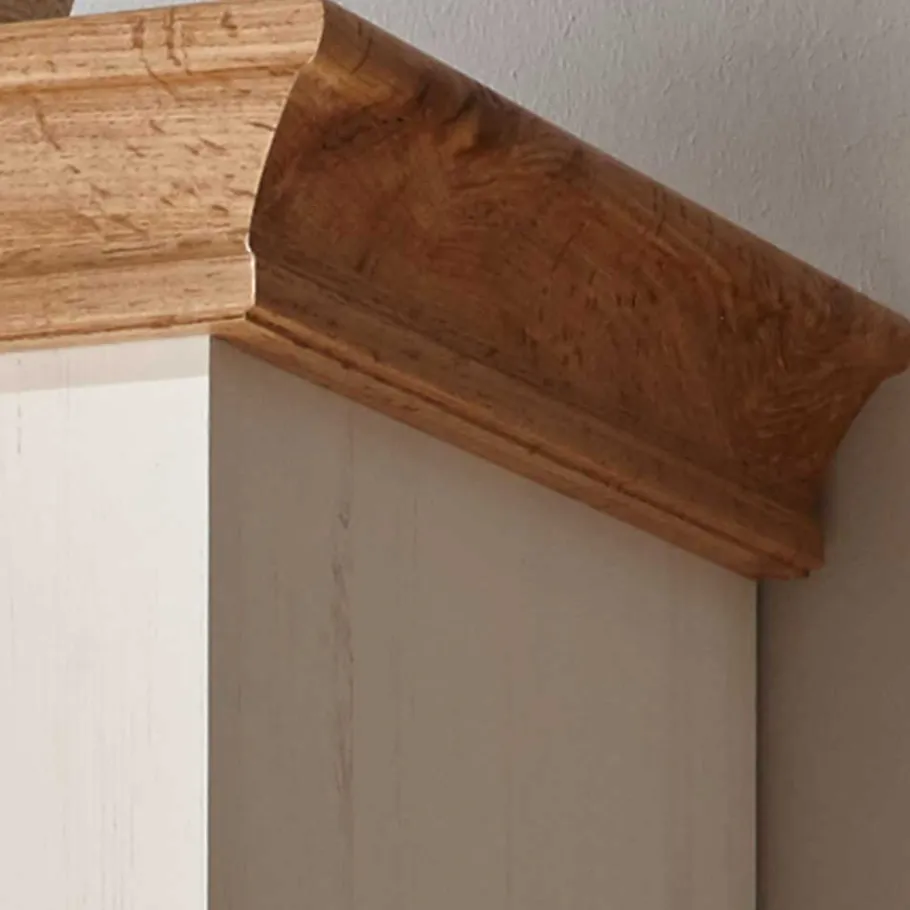 Hot Wohnen Landhaus Wohnzimmer Anbauwand Set - Diatara (vierteilig)
