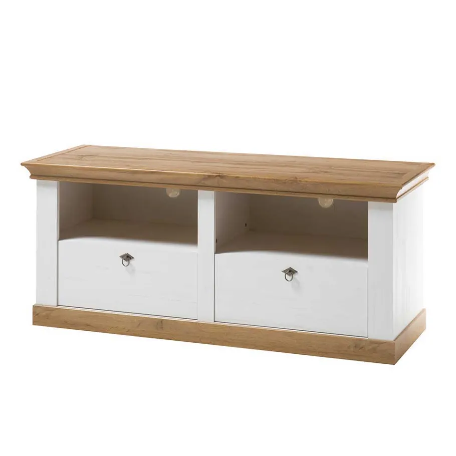 Hot Wohnen Landhaus Wohnzimmer Anbauwand Set - Diatara (vierteilig)
