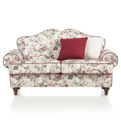 Online Wohnen Landhaus Zweisitzer Couch mit Blumen - Baonga