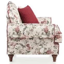 Online Wohnen Landhaus Zweisitzer Couch mit Blumen - Baonga