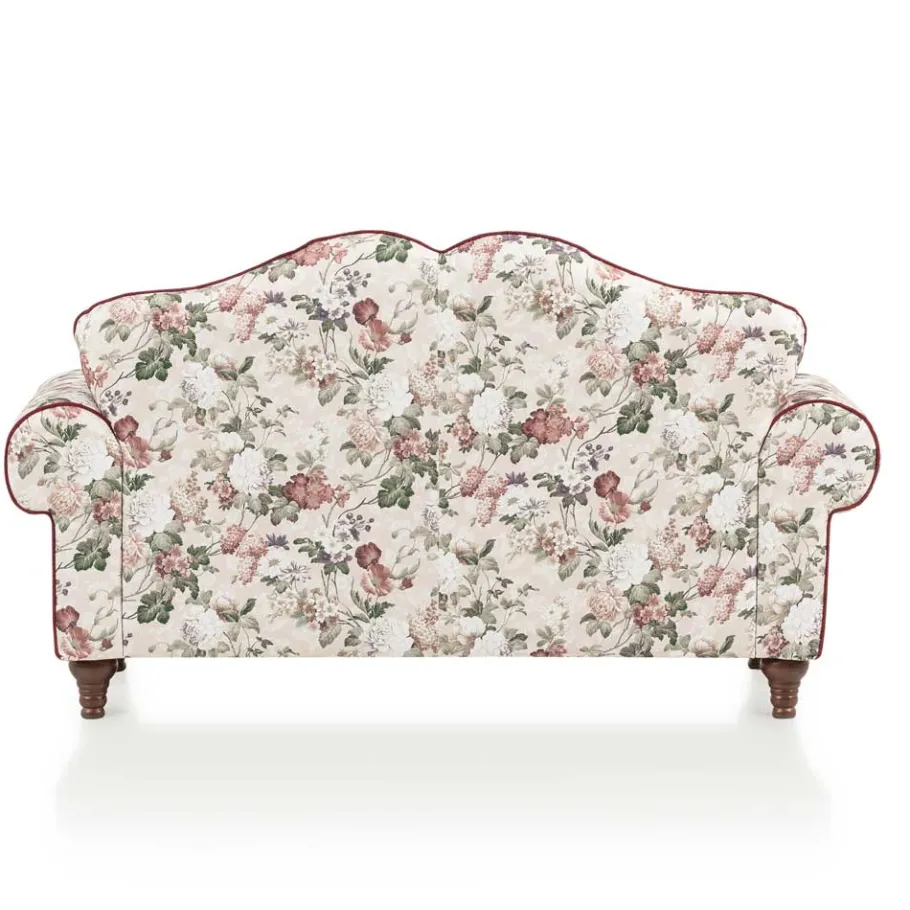 Online Wohnen Landhaus Zweisitzer Couch mit Blumen - Baonga