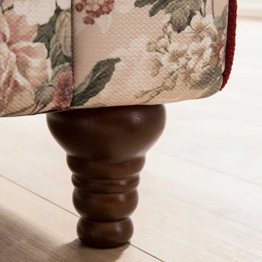 Online Wohnen Landhaus Zweisitzer Couch mit Blumen - Baonga