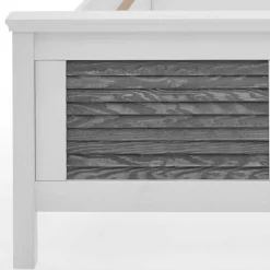 Outlet Wohnen Landhausbett in Weiß & Grau - Urezzas