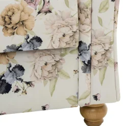 Outlet Wohnen Landhaus-Recamiere mit Blumen Muster - Vergil