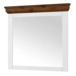 Sale Wohnen Landhausspiegel in Weiß und Braun - Zalya