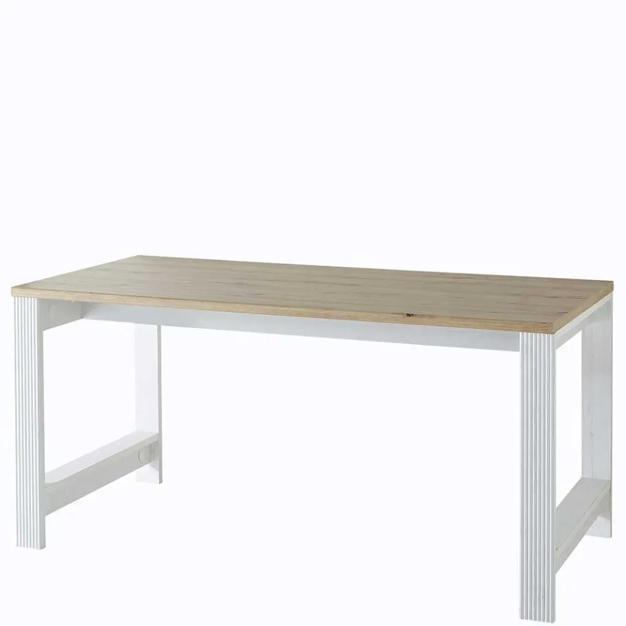 New Wohnen Landhausstil Schreibtisch 160x80 cm - Mehady