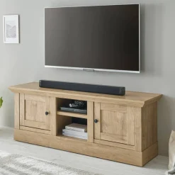 Outlet Wohnen Landhaus-TV-Board in Eiche Gold - Hengas