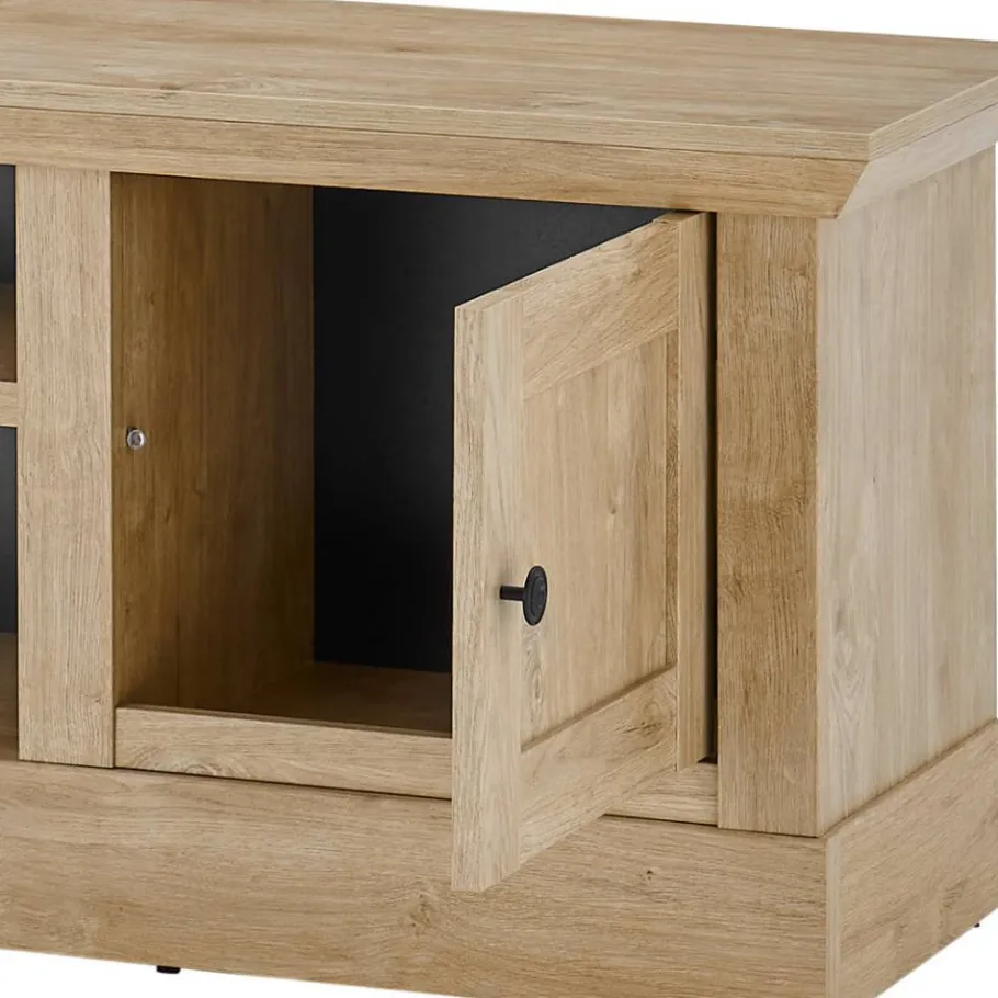 Outlet Wohnen Landhaus-TV-Board in Eiche Gold - Hengas
