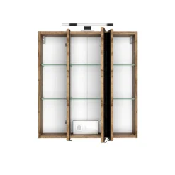 Discount Wohnen LED Licht Spiegelschrank mit 3D Effekt - Athrin