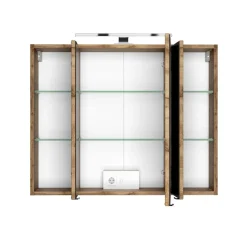 Discount Wohnen LED Licht Spiegelschrank mit 3D Effekt - Athrin