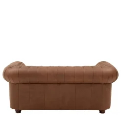 Discount Wohnen Leder Zweisitzer-Sofa im Chesterfield Design - Gonron