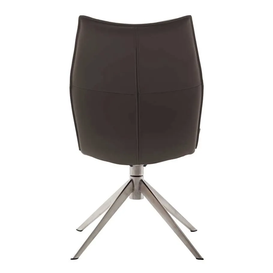Hot Wohnen Lederstuhl mit Taschenfederkern - Deonas (2er Set)