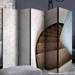 Online Wohnen Leinwand Paravent mit Foto Wendeltreppe - Segrino