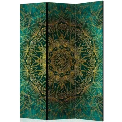 Wohnen Leinwand Paravent mit orientalischem Mandala - Tsinati