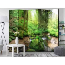 Discount Wohnen Leinwand Raumtrenner Wald Landschaft - Habanna