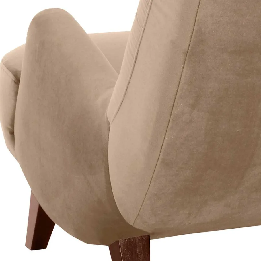 Sale Wohnen Lesesessel in Beige und Nussbaum - Ulada I