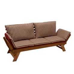 Outlet Wohnen Liege Gartensofa mit verstellbaren Armlehnen - Licox