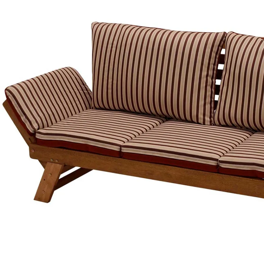 Outlet Wohnen Liege Gartensofa mit verstellbaren Armlehnen - Licox