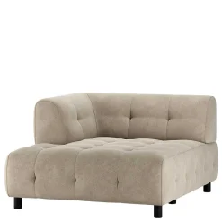 Hot Wohnen Linkes Eckmodul - Systemsofa in Hellgrau - Beno