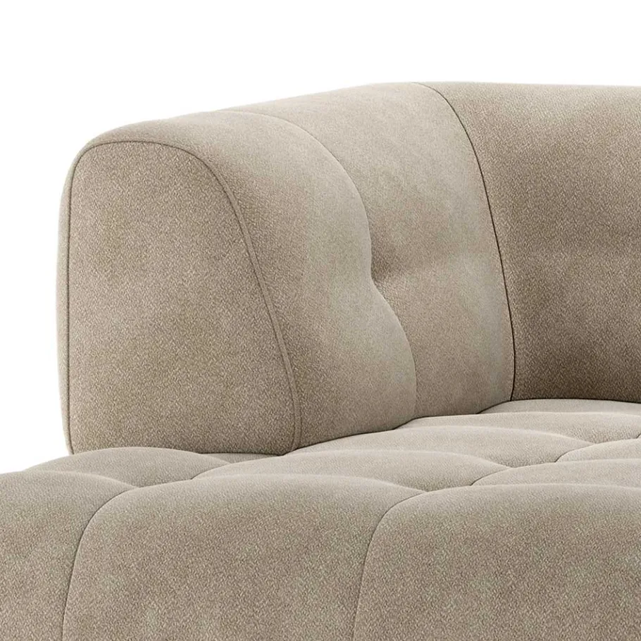 Hot Wohnen Linkes Eckmodul - Systemsofa in Hellgrau - Beno