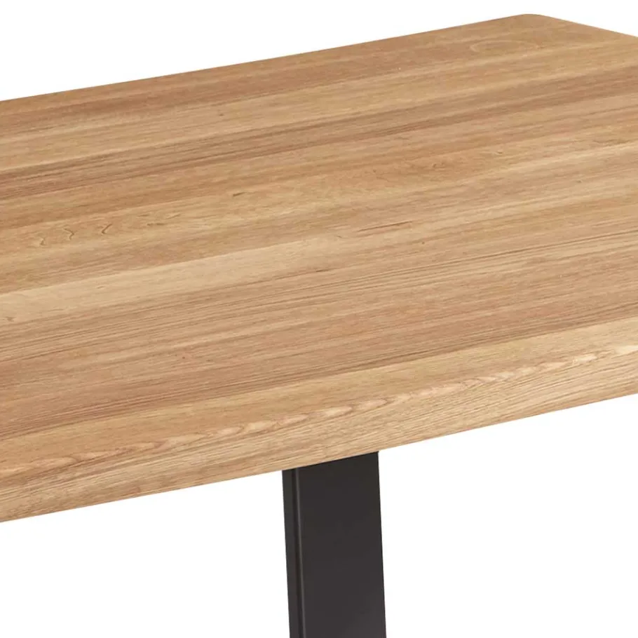 Discount Wohnen Live Edge Esstisch aus Wildeiche & Stahl - Sympatia