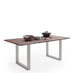 Sale Wohnen Live Edge Tisch in Walnuss Braun Akazienholz - Lenry
