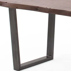 Outlet Wohnen Live Edge Tisch in Walnuss Braun - Typhanie