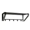Clearance Wohnen Loft Design Wandgarderobe in Schwarz Sumba aus Metall